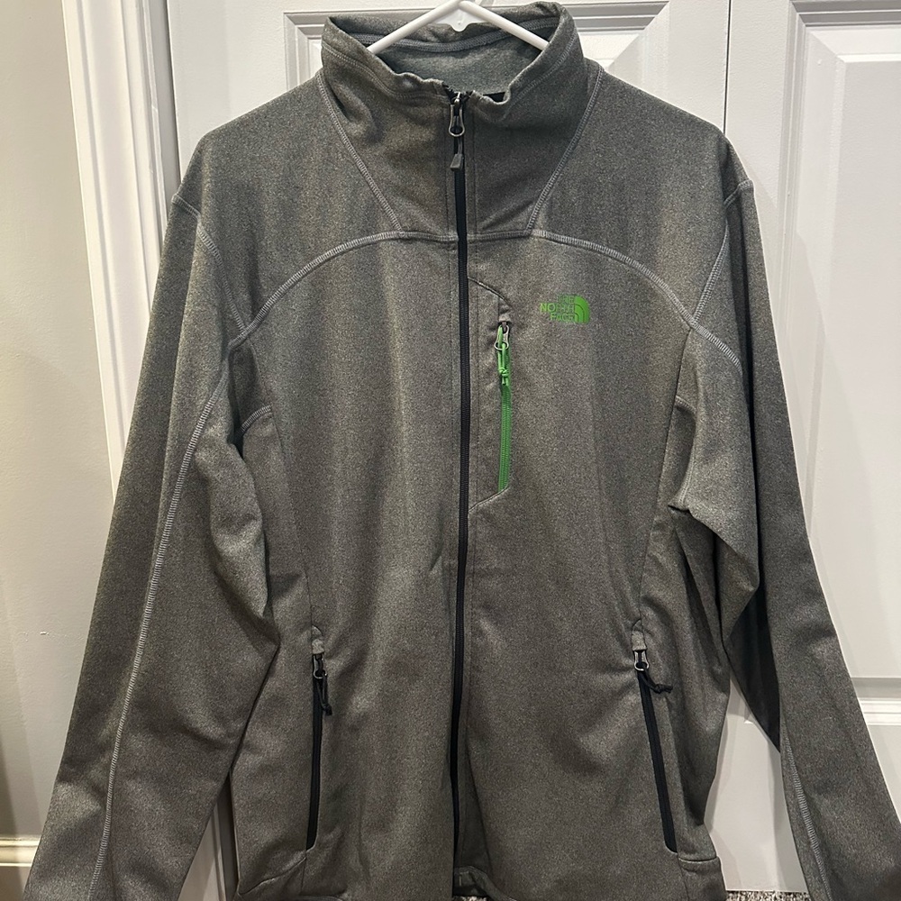 The North Face Gray Performance Softshell Jacket … - image 1